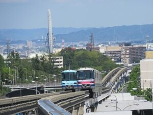 大阪モノレール千里中央駅からエキスポシティー方面