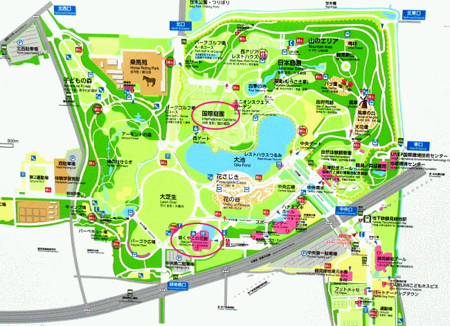 鶴見緑地公園図