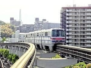 大阪モノレールの普通車両の例