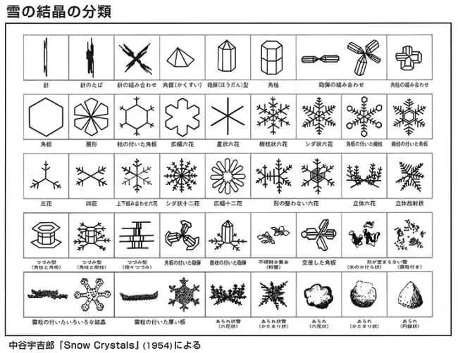 中谷博士の雪の分類