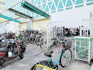 千里阪急の駐輪場