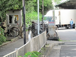 ピーコックの駐輪場