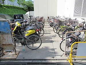オトカリテの駐輪場