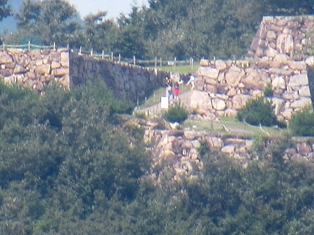 ズームで竹田城址
