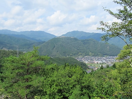 竹田城址の遠景