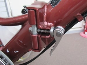 しっかりした折りたたみ部