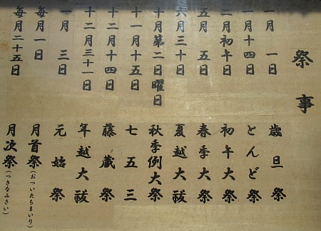 年間祭事