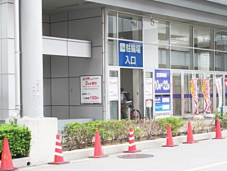 ヤマダ電機の駐輪場