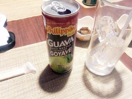 ジュースを飲みました