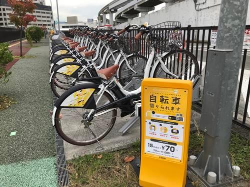 大阪空港のシェアサイクル