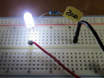 LEDの点灯の様子