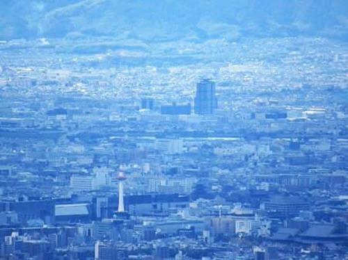 望遠での京都市街