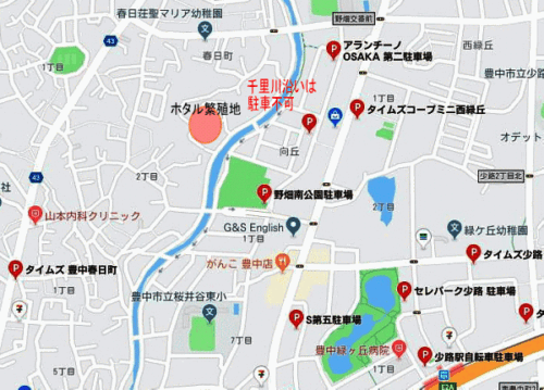 春日町付近の地図