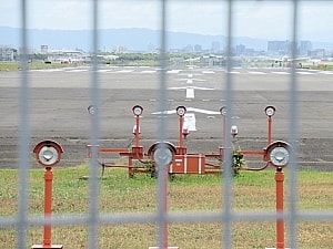 滑走路の延長上