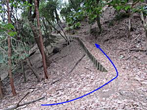 望海の丘方面に