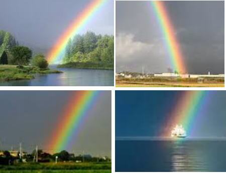 虹の位置は背景の手前 WEBの写真