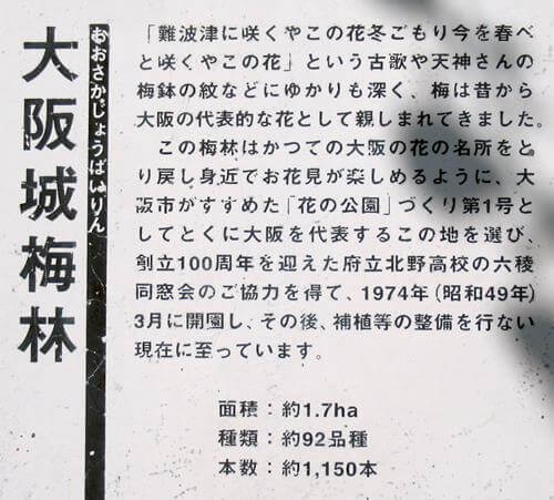 梅林の説明書き