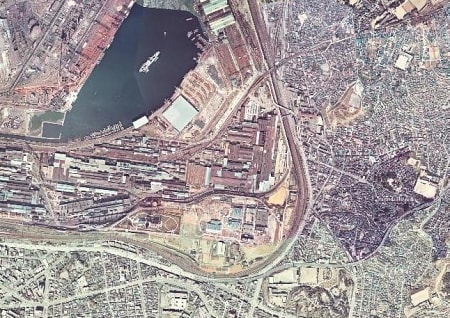 1970年頃のスペースワールド用地　グーグルマップ