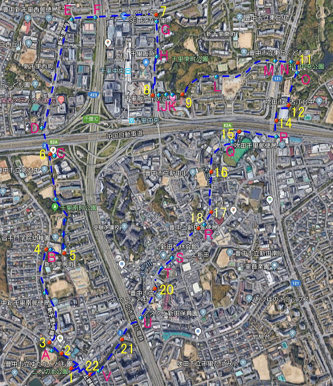 とよなかコース全体