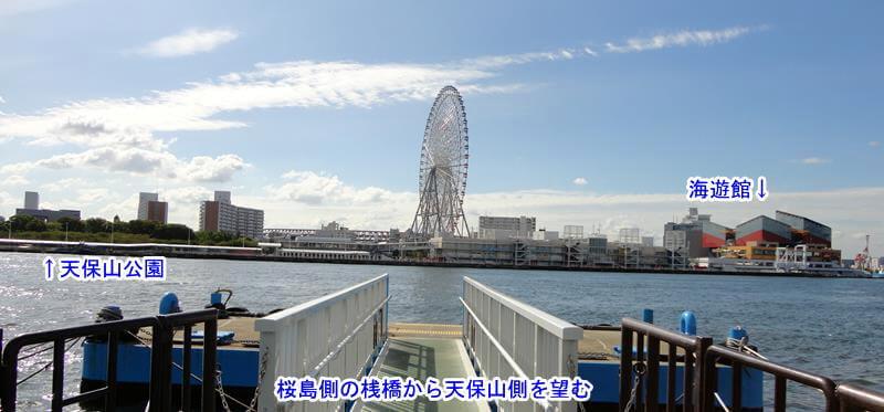 桜島側から天保山側を望む