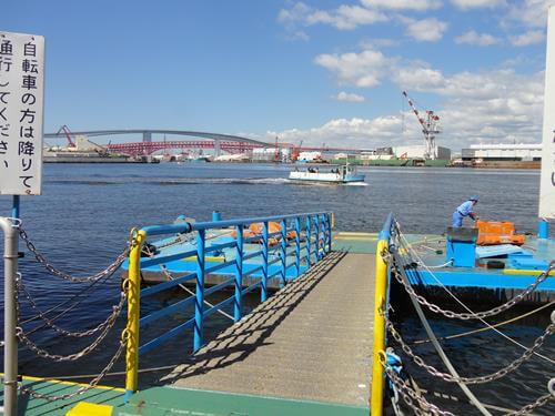 千歳渡船場鶴町側からの展望