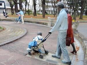 靱公園にあるオブジェ