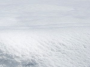 積もって少したった雪面