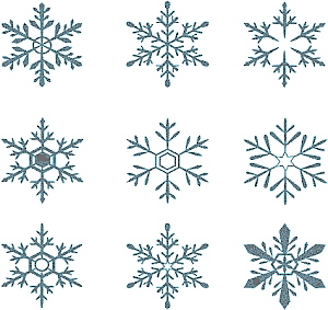 雪の結晶のイラスト